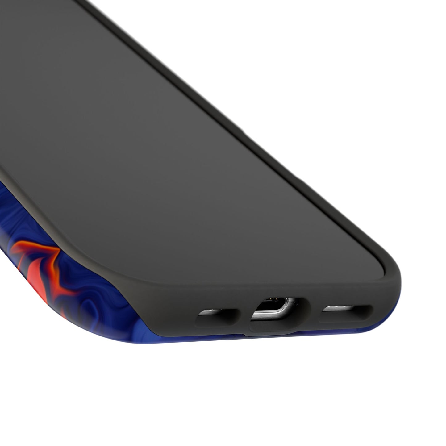 Fiery Swirl Abstract Phone Case – MagSafe Compatible for iPhone & Samsung Galaxy
