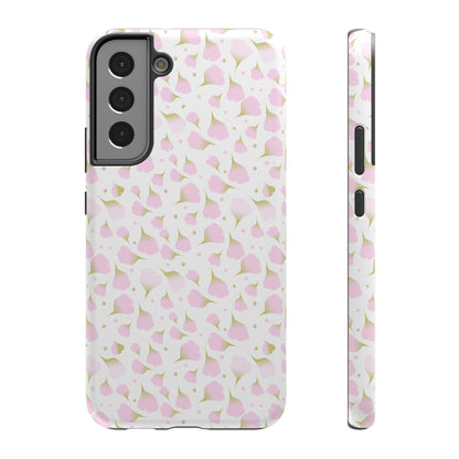 Soft Pink Petal Pattern Phone Case – MagSafe Compatible for iPhone & Samsung Galaxy