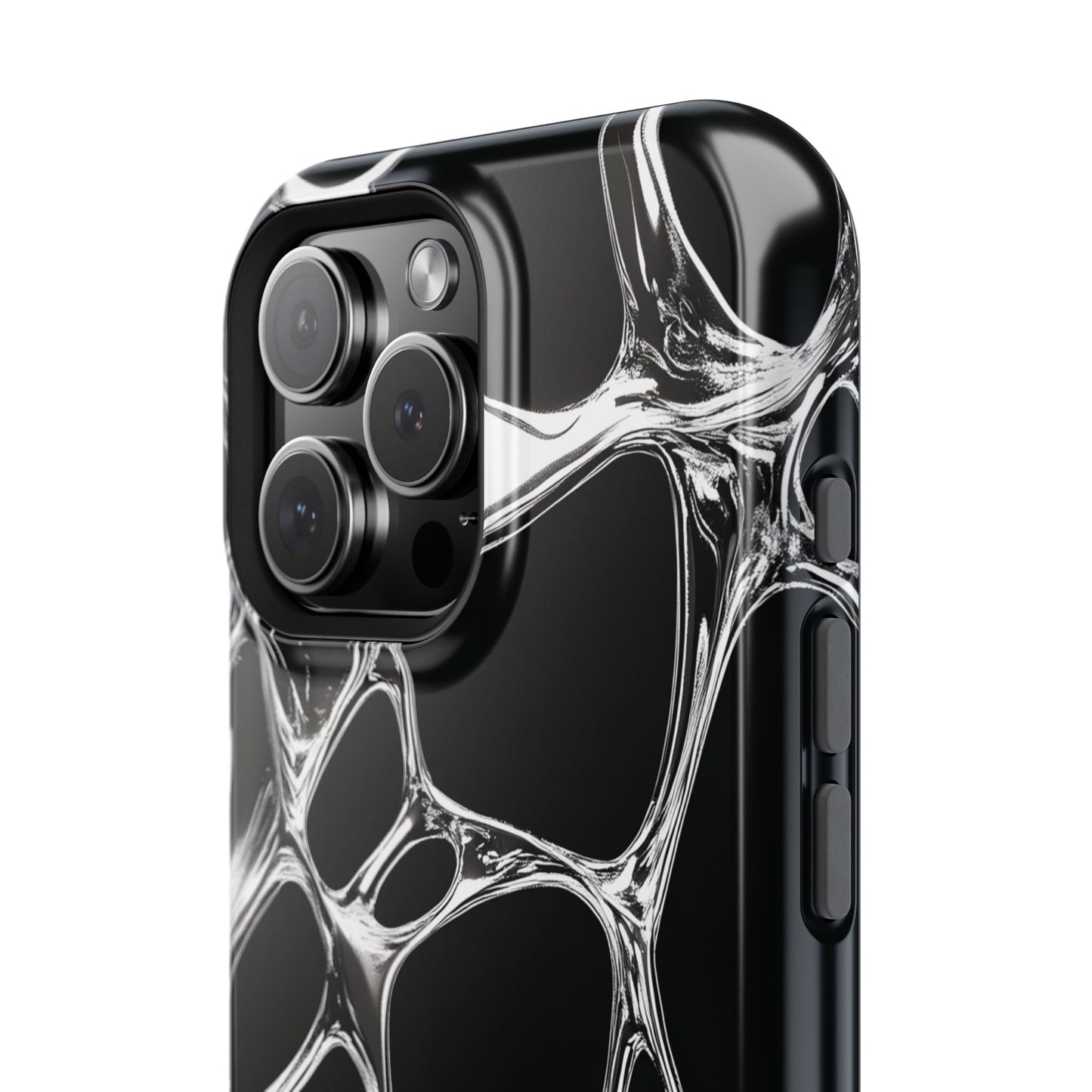 Liquid Metal Abstract Phone Case – MagSafe Compatible for iPhone & Samsung Galaxy