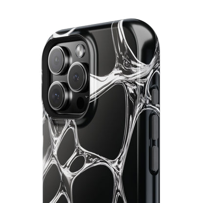 Liquid Metal Abstract Phone Case – MagSafe Compatible for iPhone & Samsung Galaxy