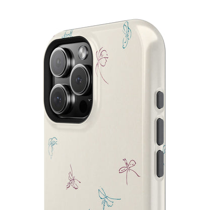 Minimalist Butterfly Sketch Phone Case – MagSafe Compatible for iPhone & Samsung Galaxy