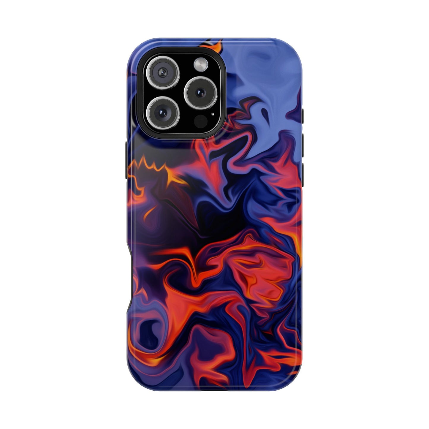 Fiery Swirl Abstract Phone Case – MagSafe Compatible for iPhone & Samsung Galaxy