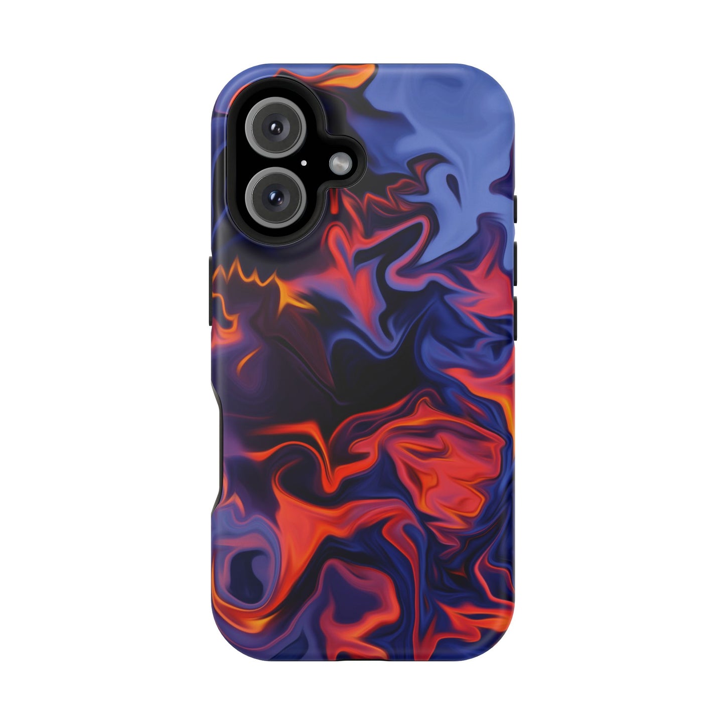 Fiery Swirl Abstract Phone Case – MagSafe Compatible for iPhone & Samsung Galaxy