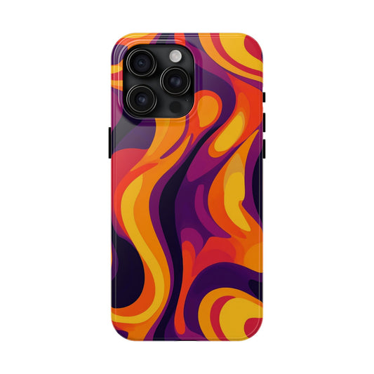 Vibrant Abstract Swirl iPhone Case – iPhone 11-16 - Premium Protection- MagSafe Compatible