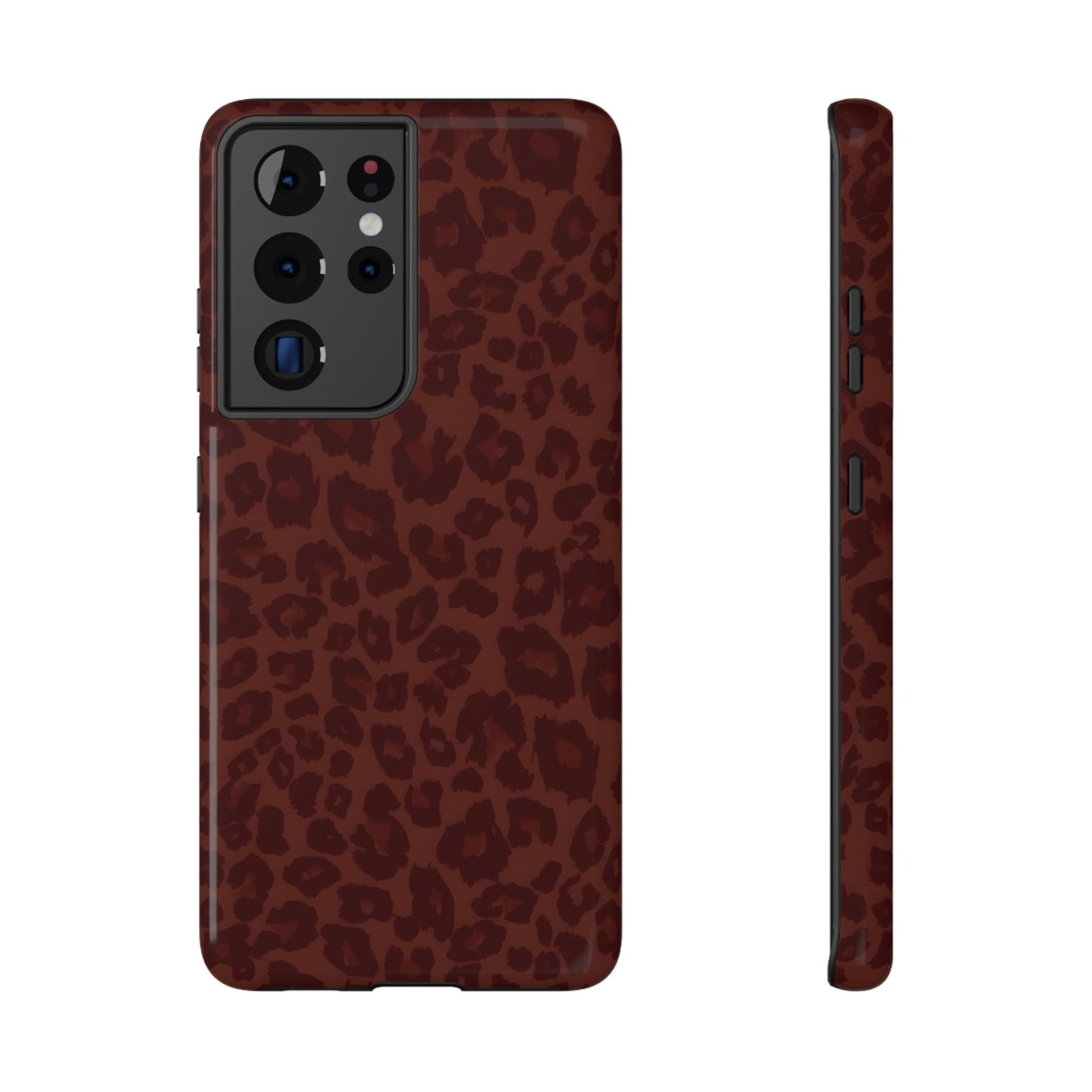 Cocoa Leopard Print Phone Case – MagSafe Compatible for iPhone & Samsung Galaxy