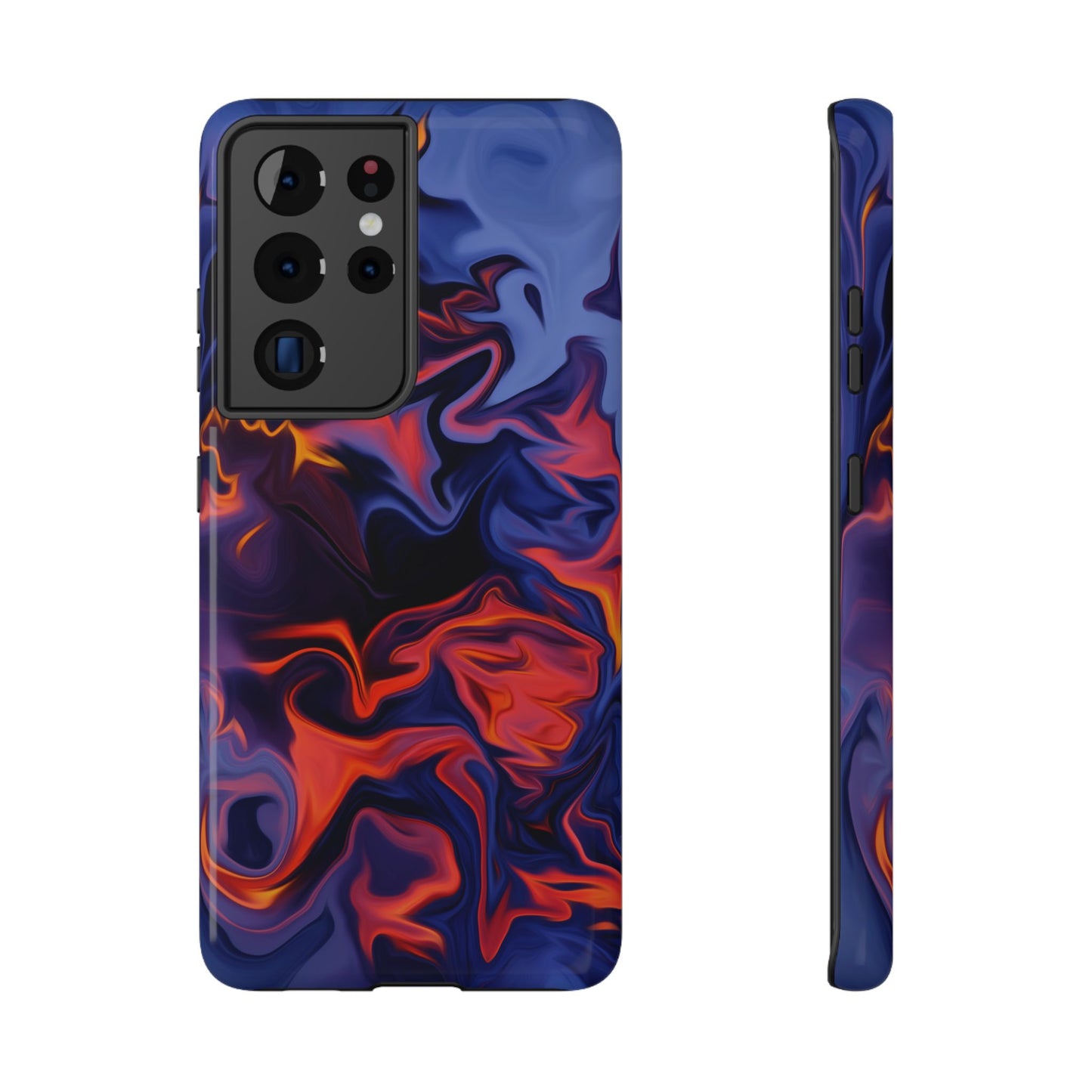 Fiery Swirl Abstract Phone Case – MagSafe Compatible for iPhone & Samsung Galaxy