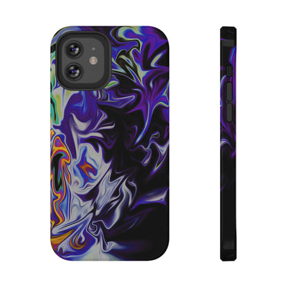 Dark Cosmic Swirl Phone Case – MagSafe Compatible for iPhone & Samsung Galaxy