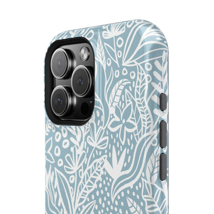 Boho Botanical Doodle Phone Case – MagSafe Compatible for iPhone & Samsung Galaxy