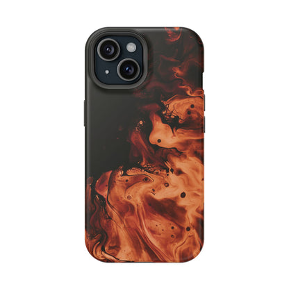 Molten Lava Abstract Art Phone Case – MagSafe Compatible for iPhone & Samsung Galaxy