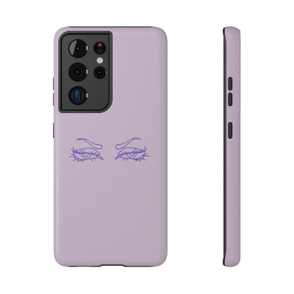Sassy Line Art Eyes Phone Case – MagSafe Compatible for iPhone & Samsung Galaxy
