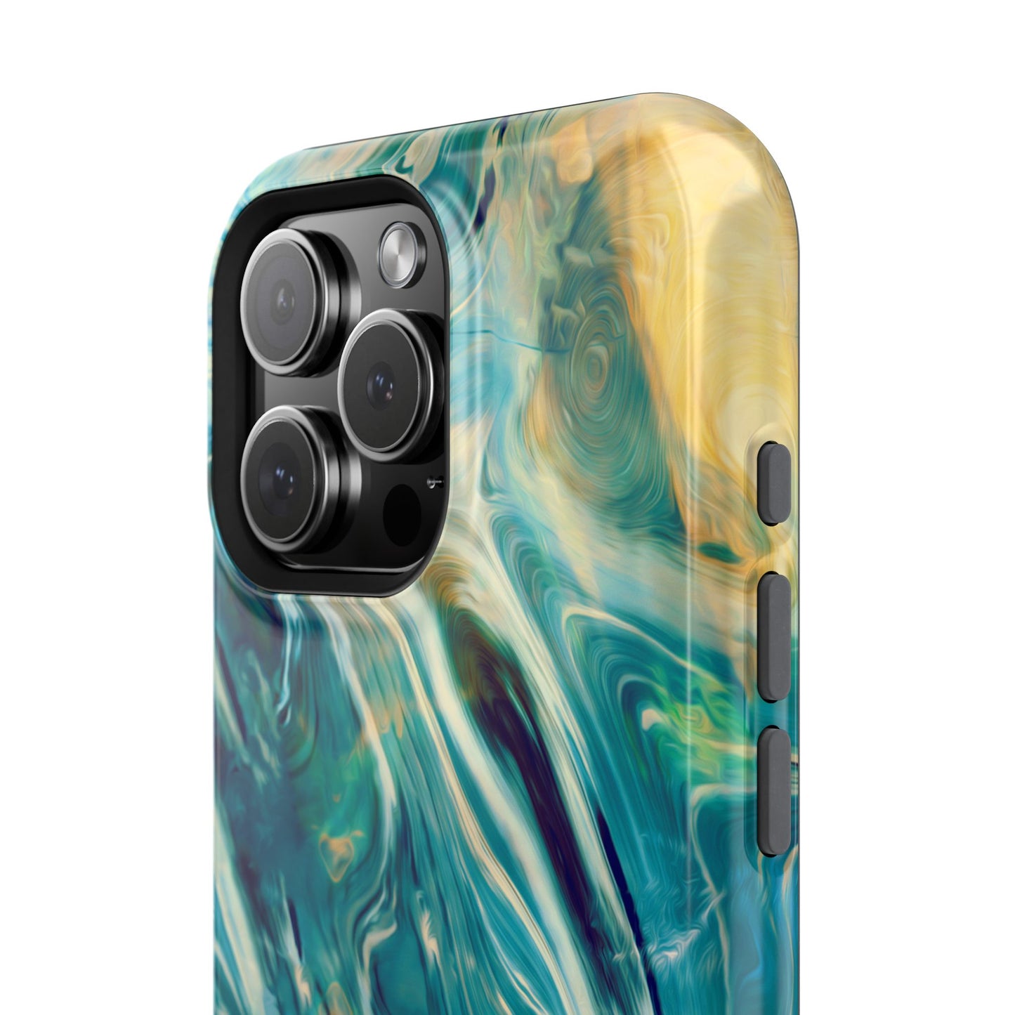 Oceanic Flow Abstract Phone Case – MagSafe Compatible for iPhone & Samsung Galaxy