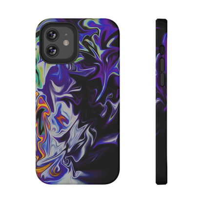 Dark Cosmic Swirl Phone Case – MagSafe Compatible for iPhone & Samsung Galaxy