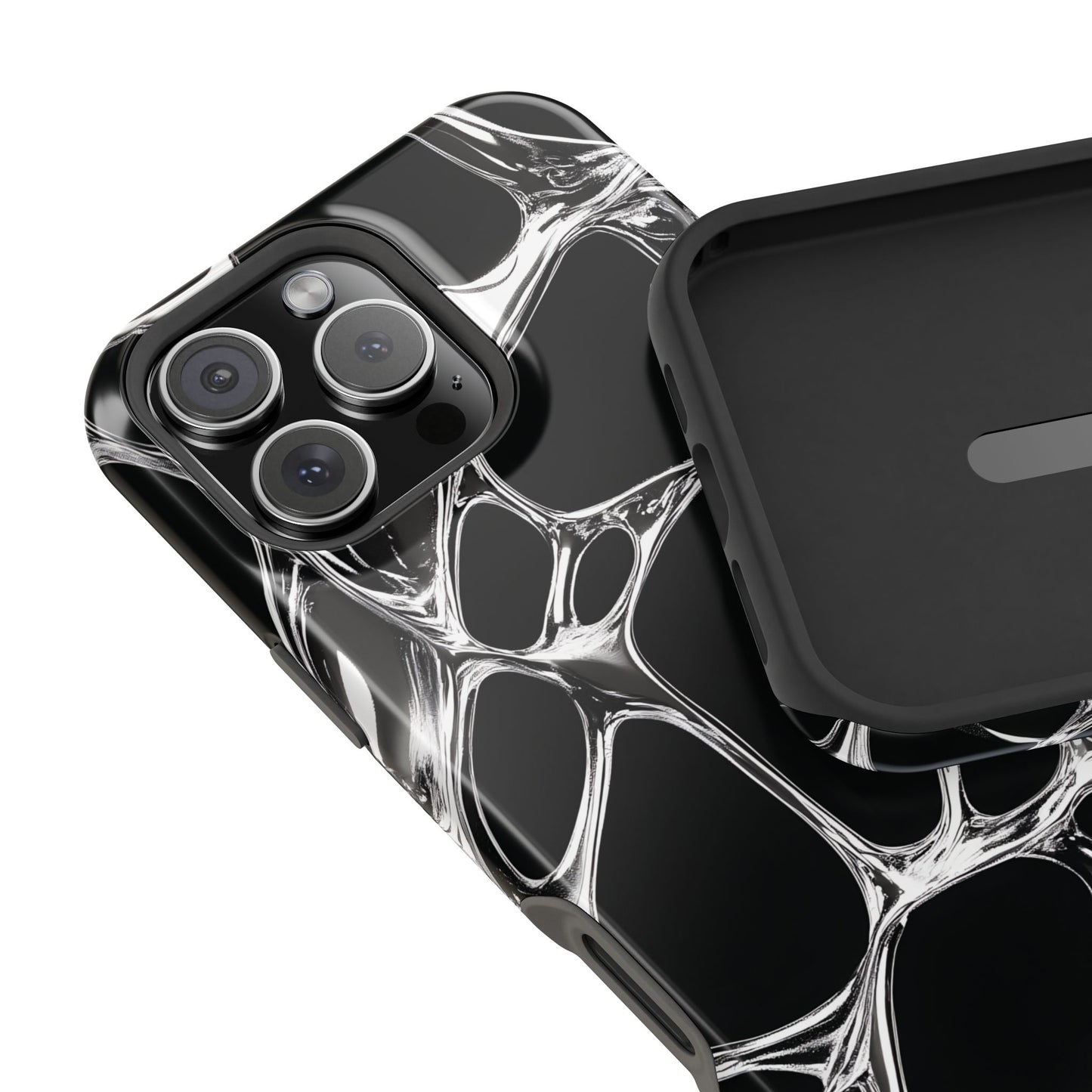Liquid Metal Abstract Phone Case – MagSafe Compatible for iPhone & Samsung Galaxy