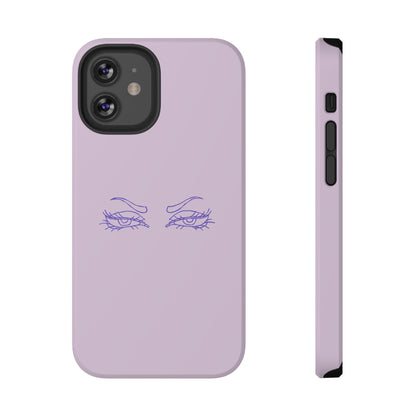 Sassy Line Art Eyes Phone Case – MagSafe Compatible for iPhone & Samsung Galaxy