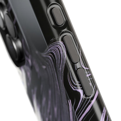 Waves of Ink Abstract Brush Phone Case – MagSafe Compatible for iPhone & Samsung Galaxy