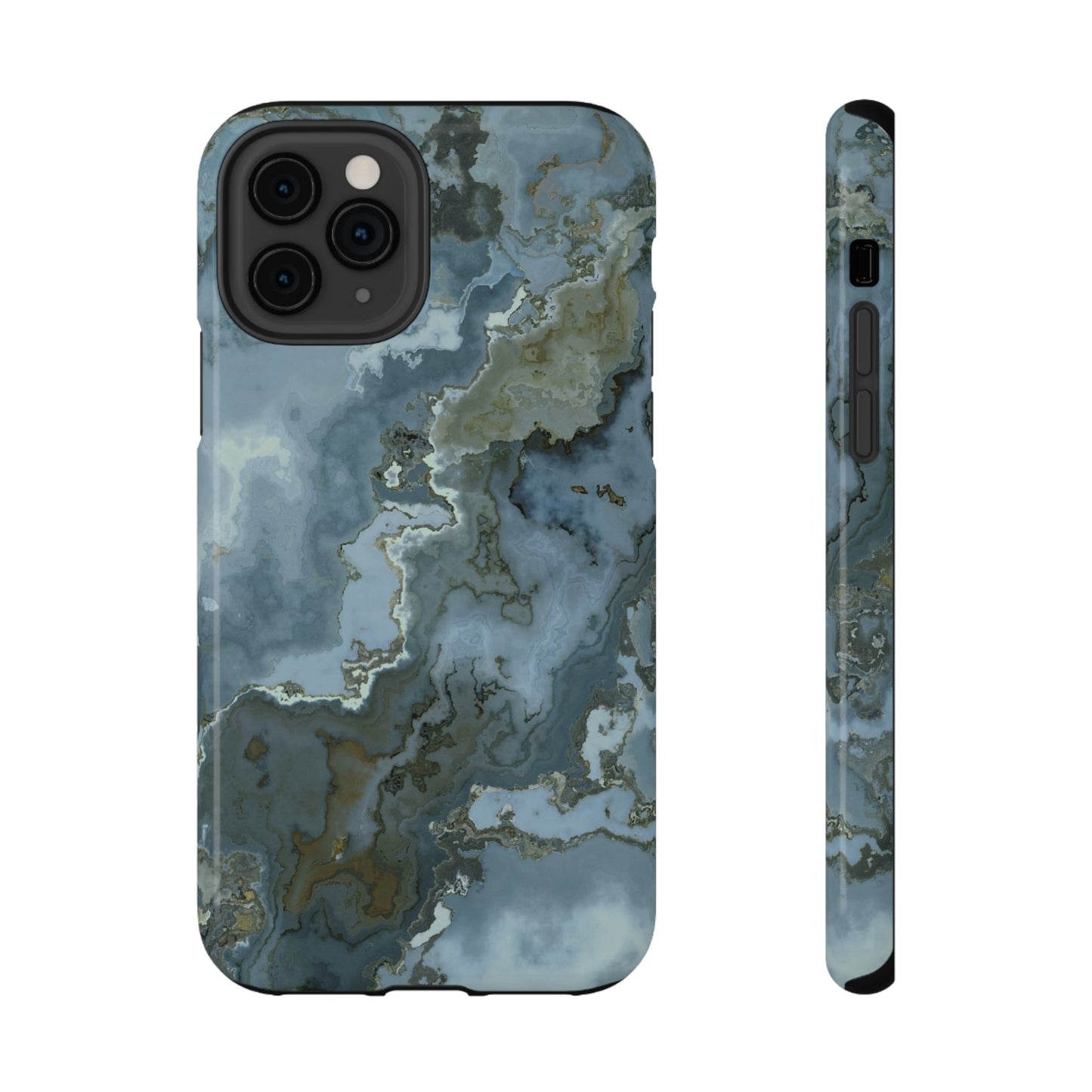 Oceanic Agate Marble Phone Case – MagSafe Compatible for iPhone & Samsung Galaxy