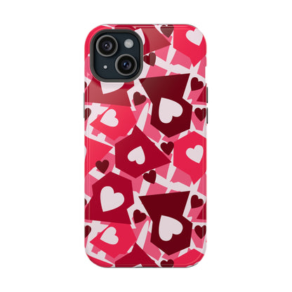 Pink Social Love Icons Phone Case – MagSafe Compatible for iPhone & Samsung Galaxy