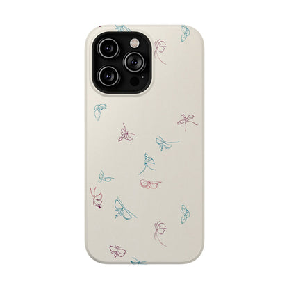 Minimalist Butterfly Sketch Phone Case – MagSafe Compatible for iPhone & Samsung Galaxy