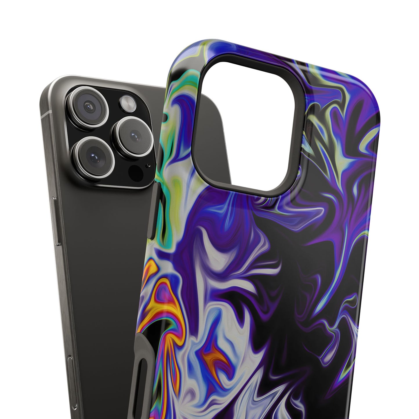 Dark Cosmic Swirl Phone Case – MagSafe Compatible for iPhone & Samsung Galaxy