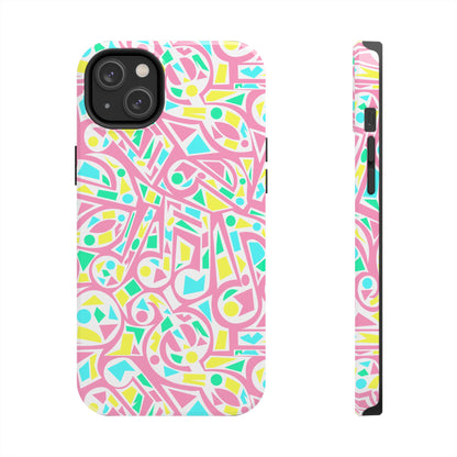 Retro 80's Style Music Graphic Phone Case - iPhone 11-15 All Sizes