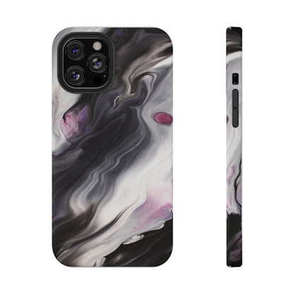 Galaxy Smoke Noir Marble Phone Case – MagSafe Compatible for iPhone & Samsung Galaxy