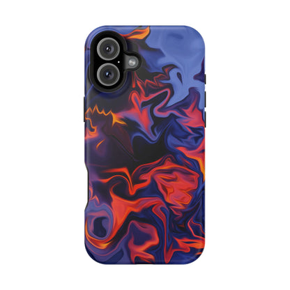 Fiery Swirl Abstract Phone Case – MagSafe Compatible for iPhone & Samsung Galaxy