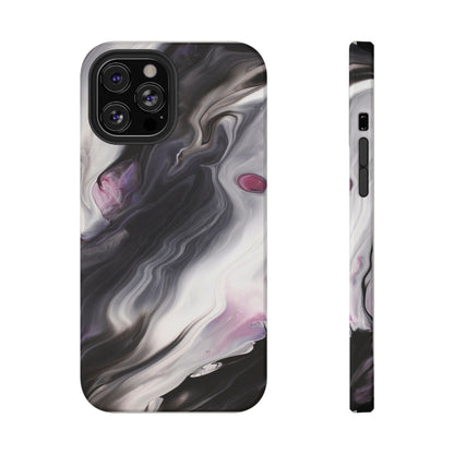 Galaxy Smoke Noir Marble Phone Case – MagSafe Compatible for iPhone & Samsung Galaxy