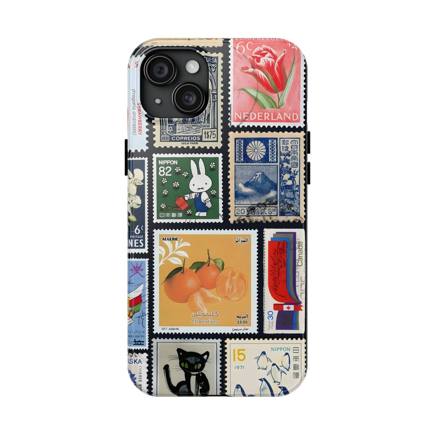 Stamp Collage Tough Phone Case - iPhone Case 15-11 All Sizes