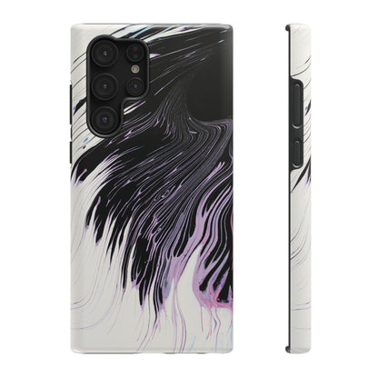 Waves of Ink Abstract Brush Phone Case – MagSafe Compatible for iPhone & Samsung Galaxy