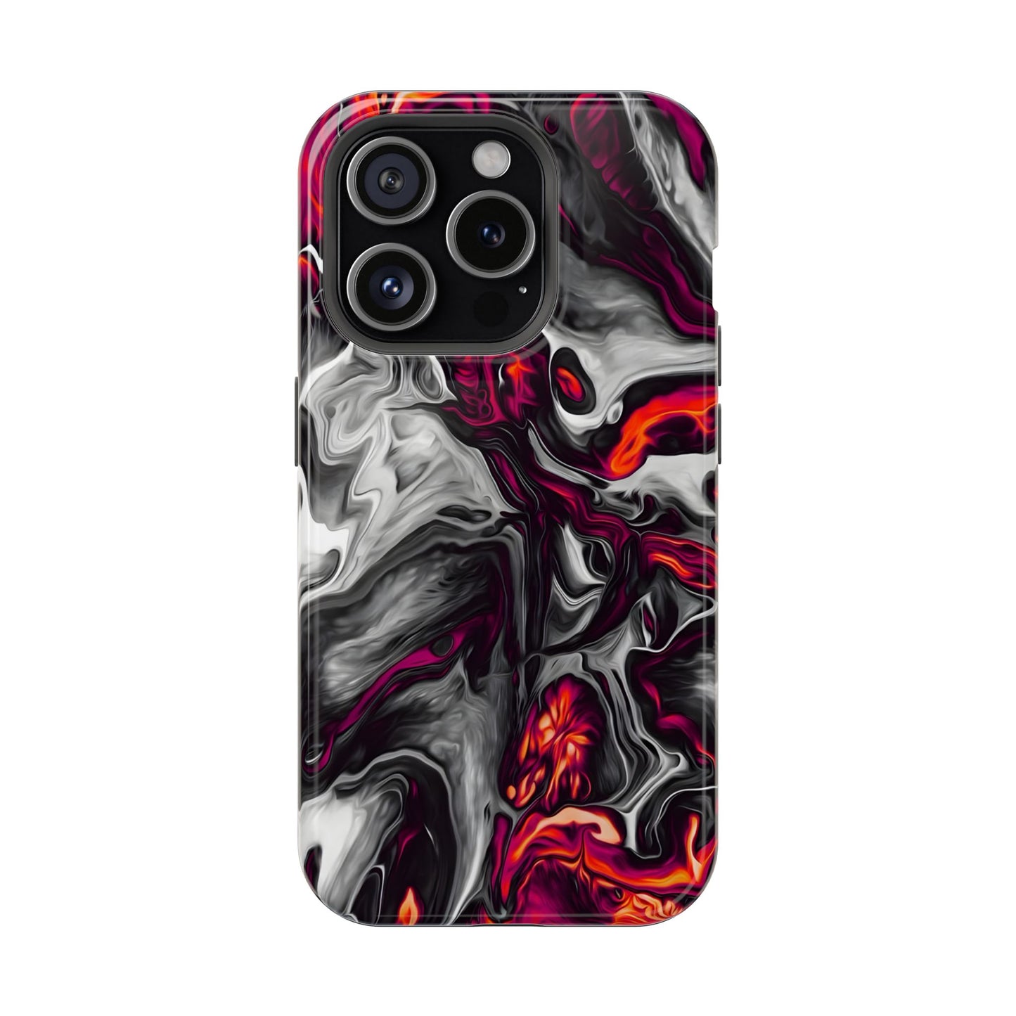 Dark Marble Swirl Phone Case – MagSafe Compatible for iPhone & Samsung Galaxy