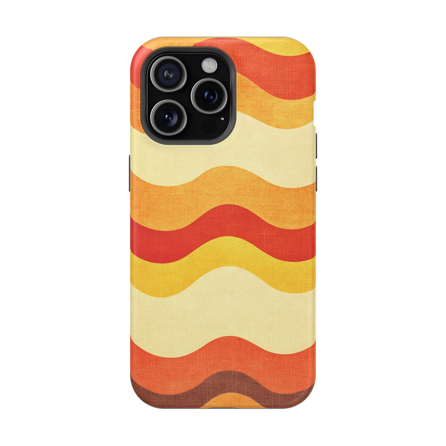 Retro Sunset Waves Phone Case – MagSafe Compatible for iPhone & Samsung Galaxy