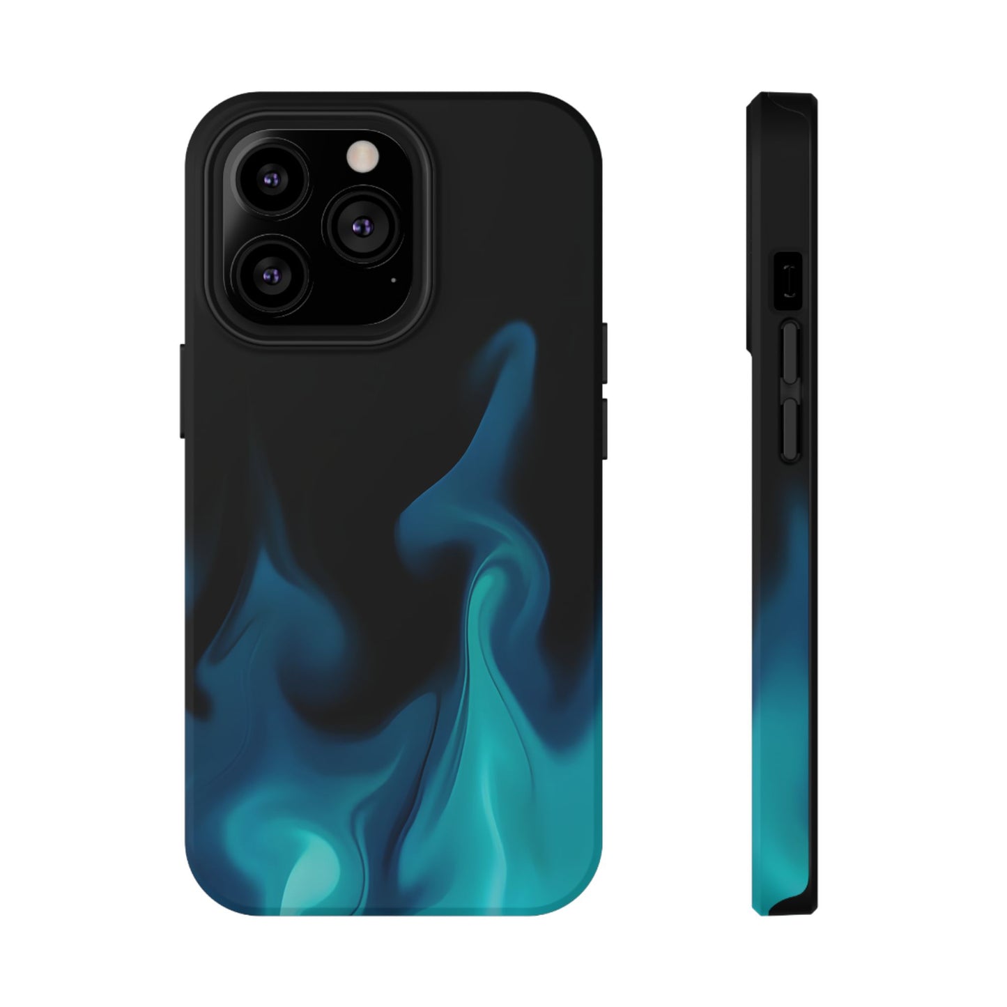 Blue Flame Energy Phone Case – MagSafe Compatible for iPhone & Samsung Galaxy