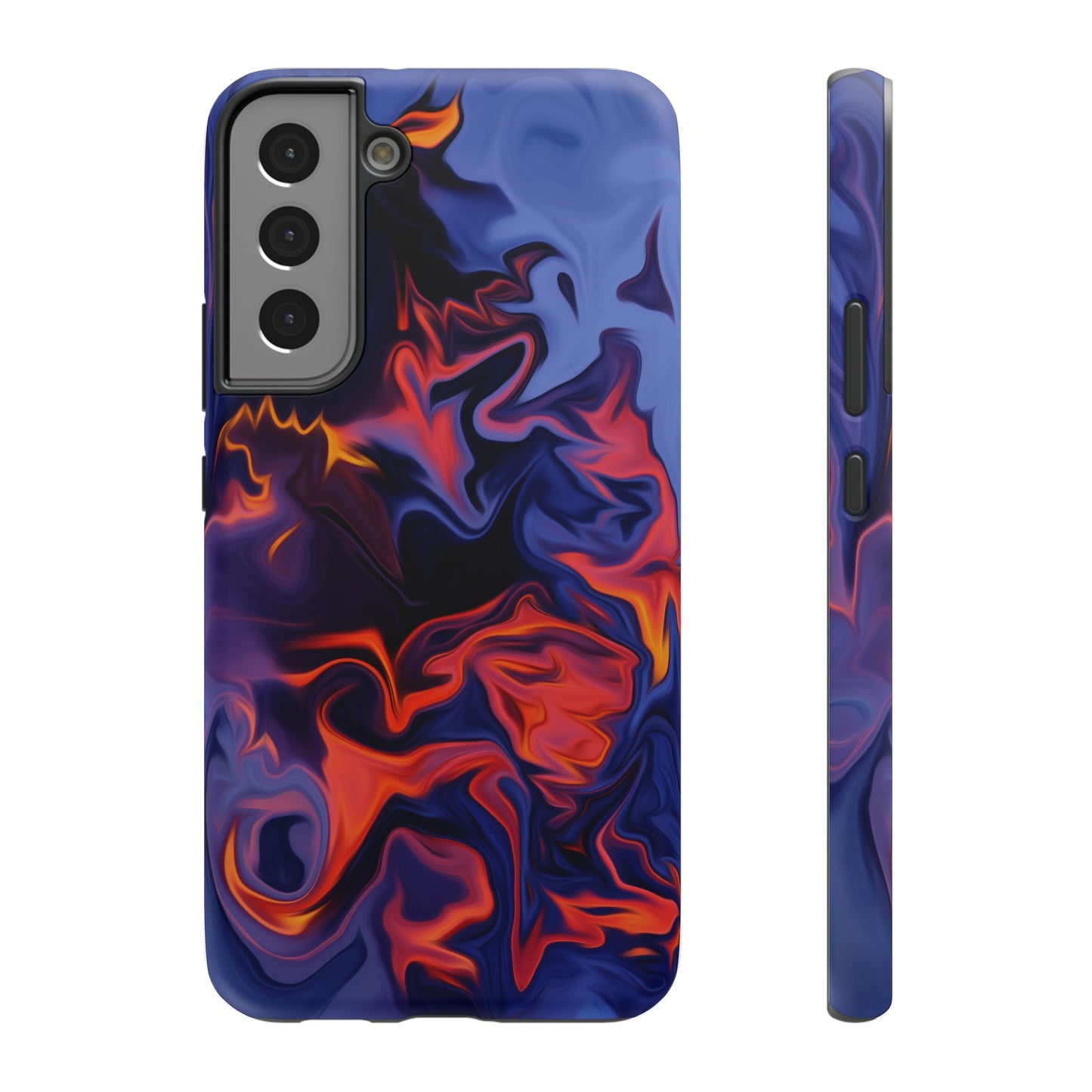 Fiery Swirl Abstract Phone Case – MagSafe Compatible for iPhone & Samsung Galaxy