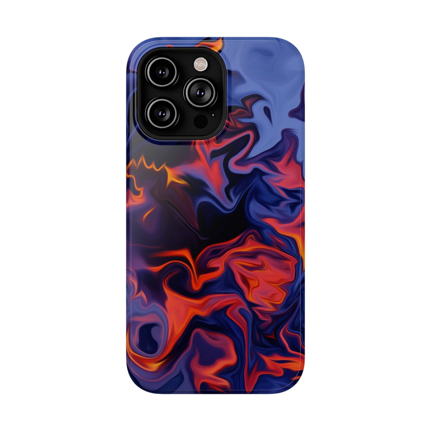 Fiery Swirl Abstract Phone Case – MagSafe Compatible for iPhone & Samsung Galaxy