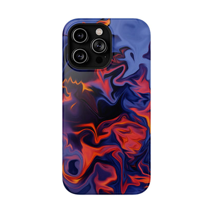 Fiery Swirl Abstract Phone Case – MagSafe Compatible for iPhone & Samsung Galaxy