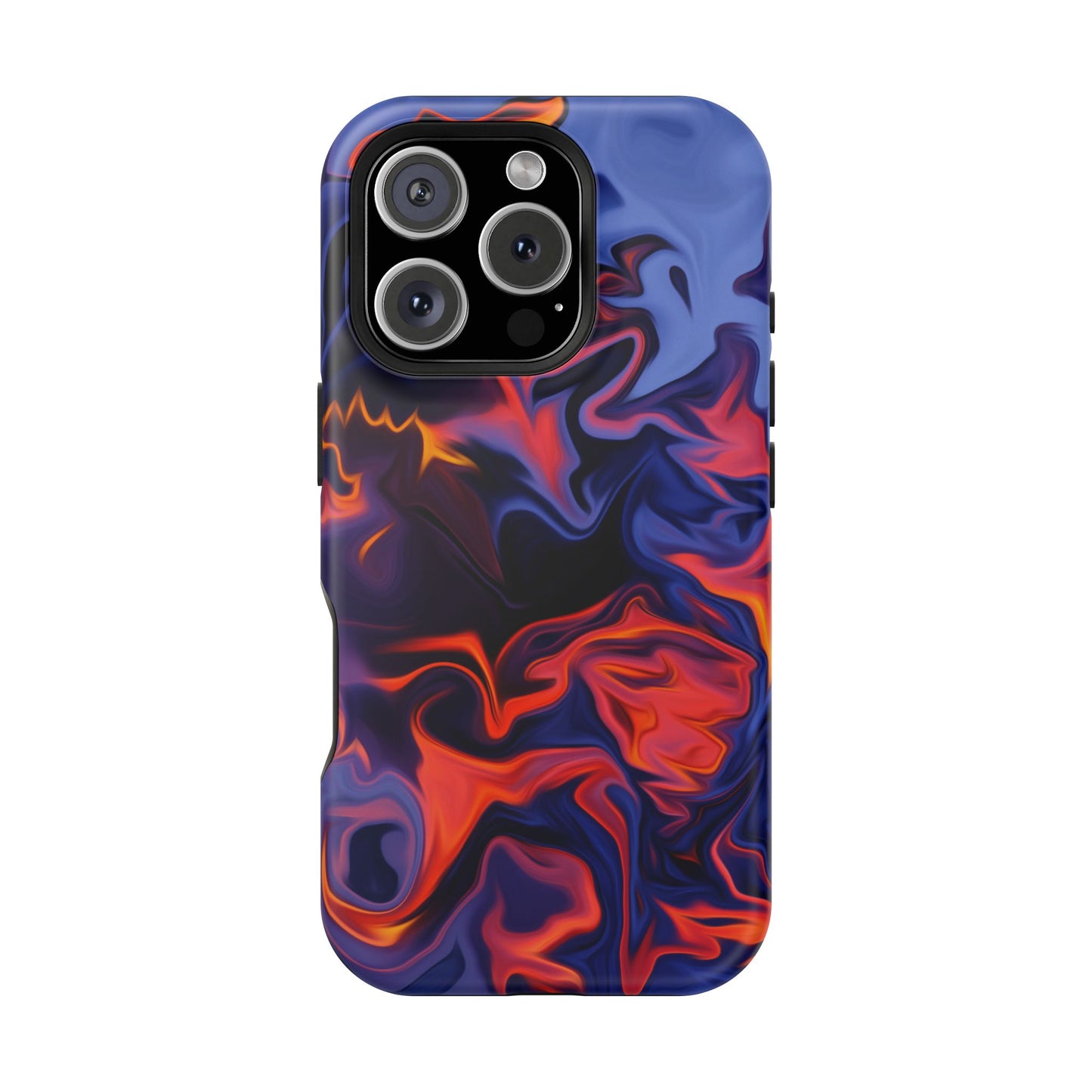 Fiery Swirl Abstract Phone Case – MagSafe Compatible for iPhone & Samsung Galaxy