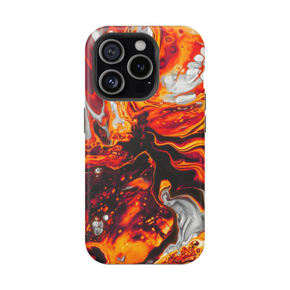 Molten Lava Abstract Phone Case – MagSafe Compatible for iPhone & Samsung Galaxy