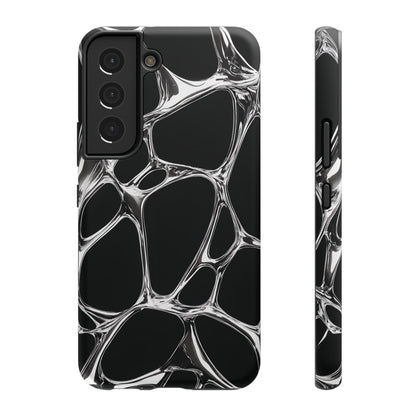 Liquid Metal Abstract Phone Case – MagSafe Compatible for iPhone & Samsung Galaxy