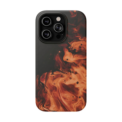 Molten Lava Abstract Art Phone Case – MagSafe Compatible for iPhone & Samsung Galaxy