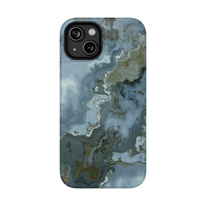 Oceanic Agate Marble Phone Case – MagSafe Compatible for iPhone & Samsung Galaxy