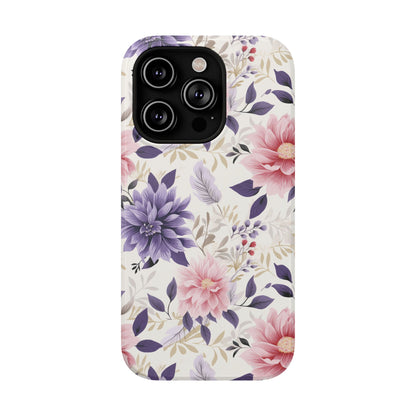Elegant Vintage Floral Phone Case – MagSafe Compatible for iPhone & Samsung Galaxy