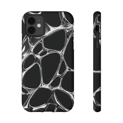Liquid Metal Abstract Phone Case – MagSafe Compatible for iPhone & Samsung Galaxy