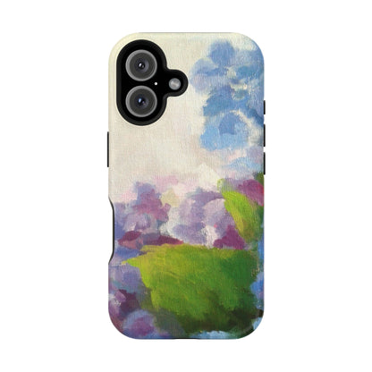 Hydrangea Dream Phone Case – Artistic Floral Design, MagSafe Compatible for iPhone & Samsung Galaxy
