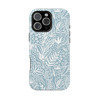 Boho Botanical Doodle Phone Case – MagSafe Compatible for iPhone & Samsung Galaxy