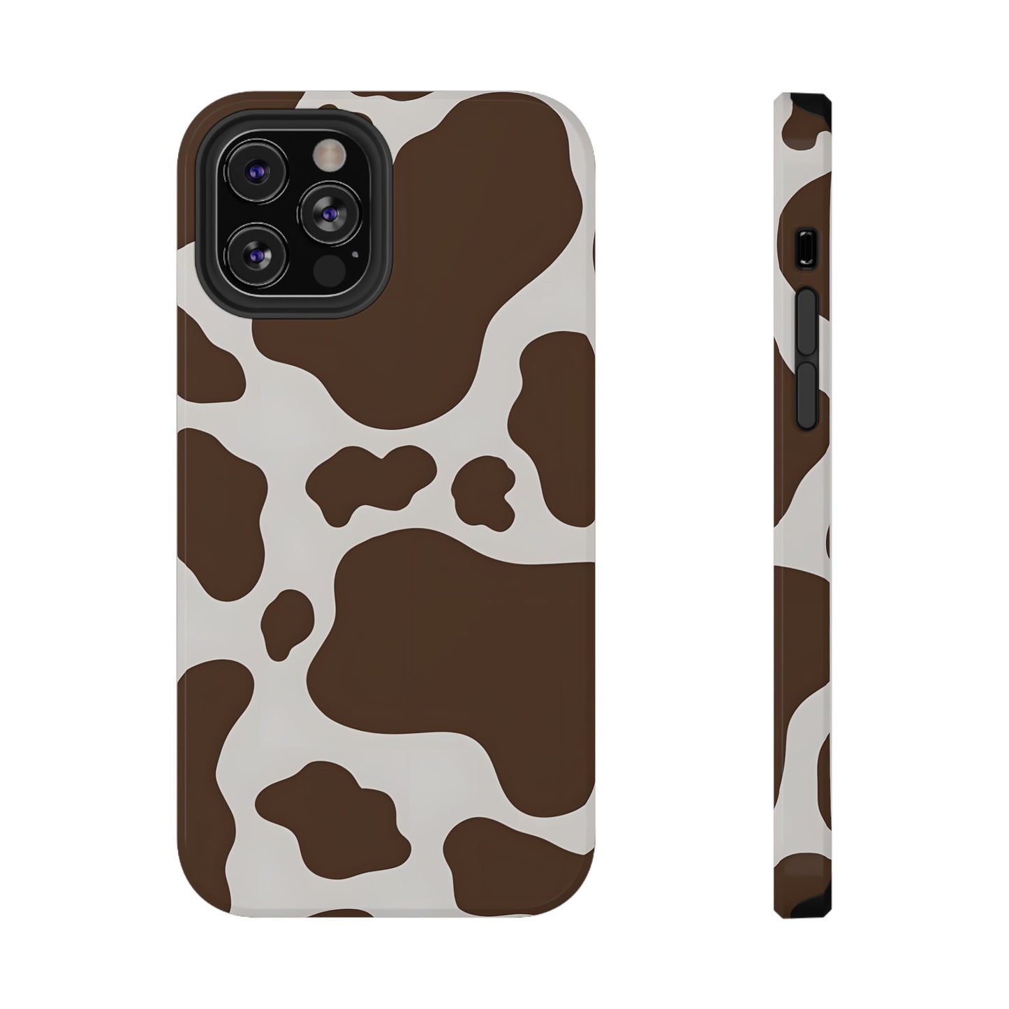 Brown Cow Print Phone Case – MagSafe Compatible for iPhone & Samsung Galaxy