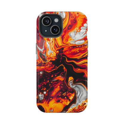 Molten Lava Abstract Phone Case – MagSafe Compatible for iPhone & Samsung Galaxy