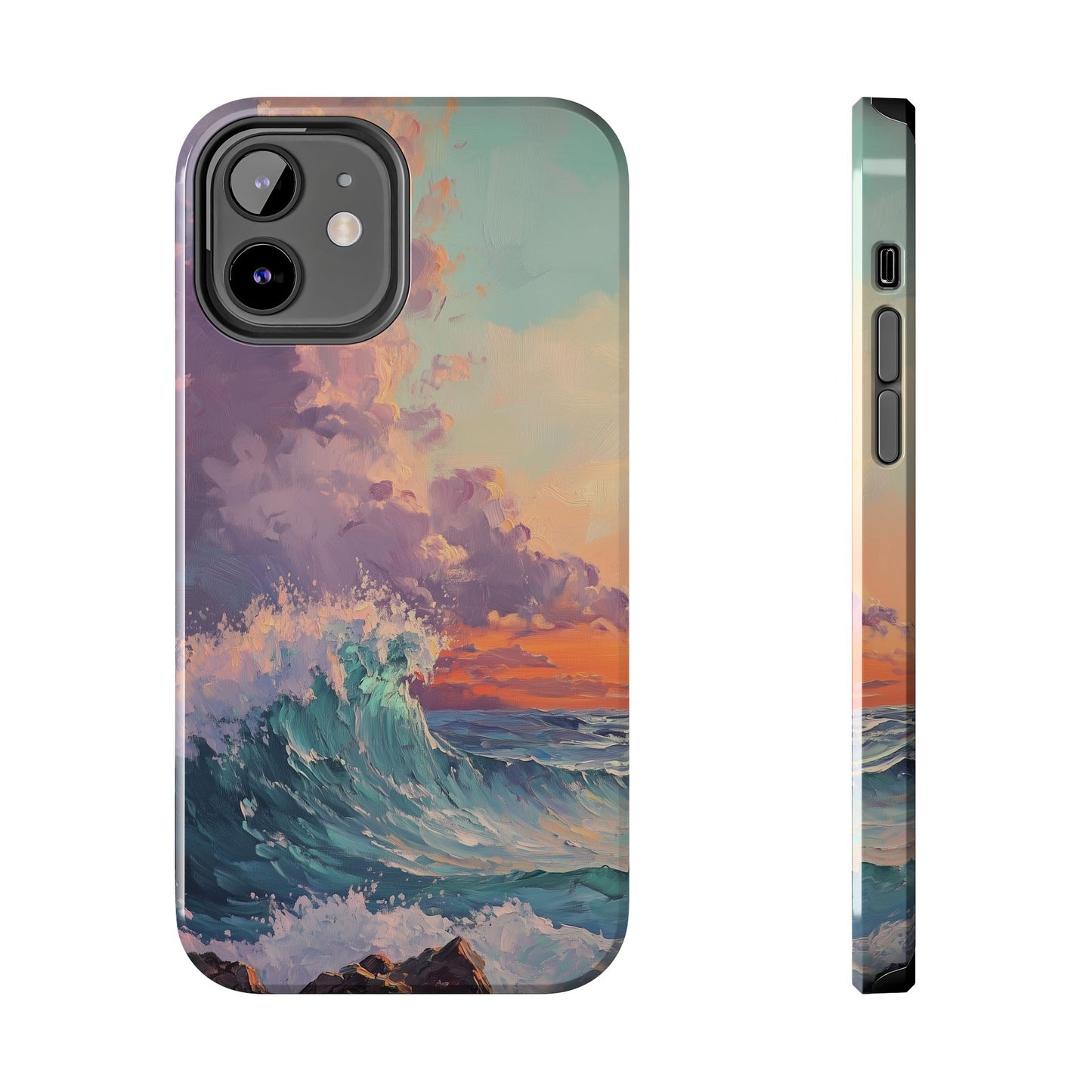 Painterly Waves Tough Phone Case - iPhone 15-11 All Sizes