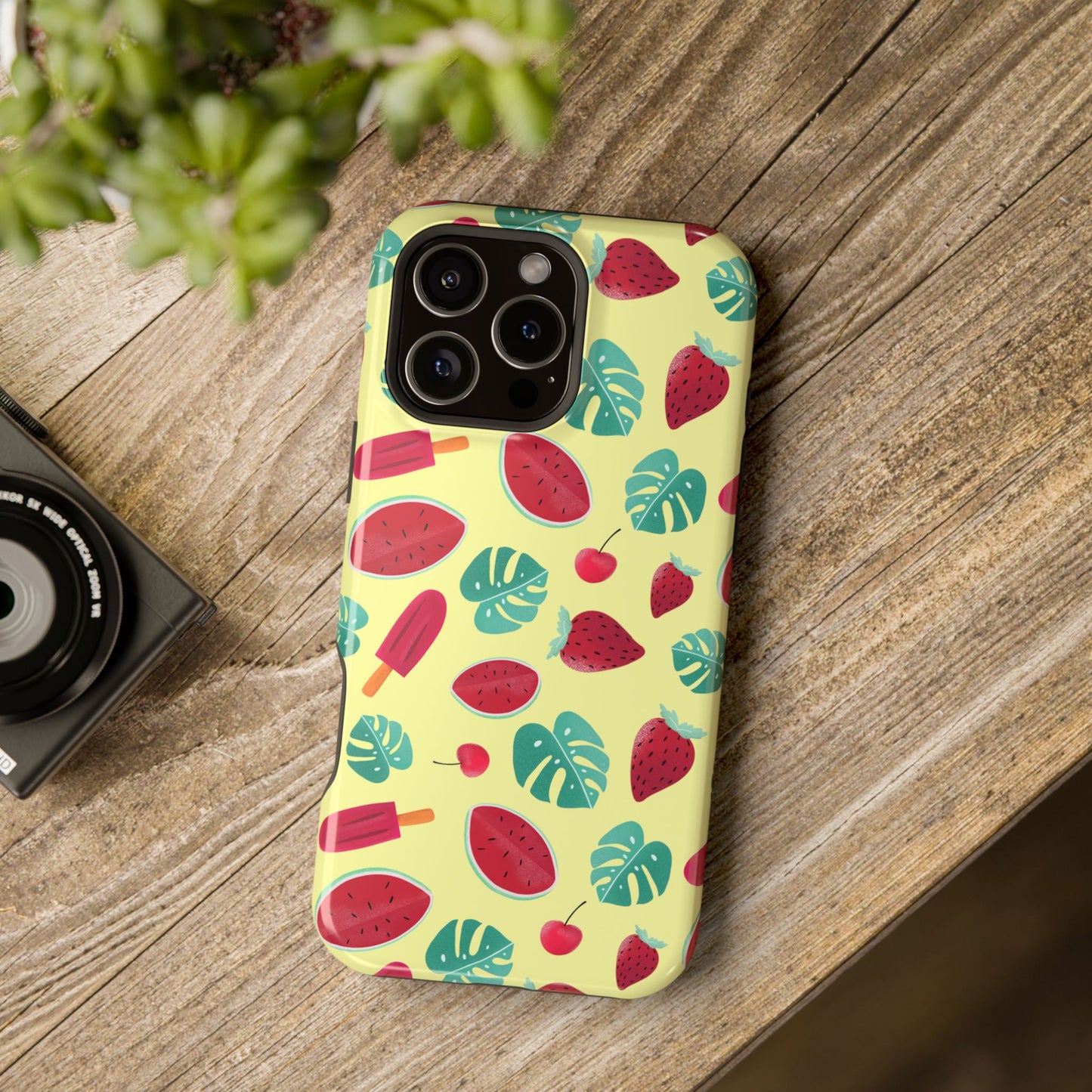 Tropical Summer Fruits Phone Case – MagSafe Compatible for iPhone & Samsung Galaxy