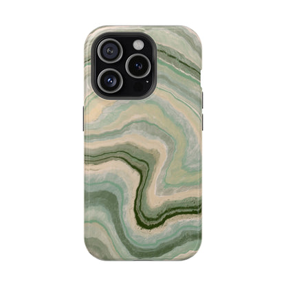 Earthy Agate Stone Phone Case – MagSafe Compatible for iPhone & Samsung Galaxy
