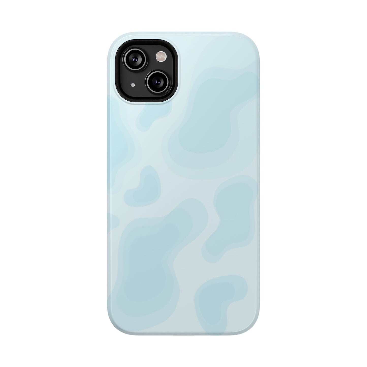 Pastel Puddle Blue Camo Phone Case – MagSafe Compatible for iPhone & Samsung Galaxy